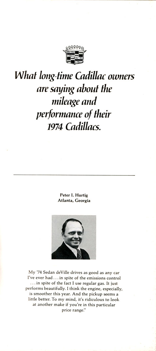 1974 Cadillac Brochure Page 4